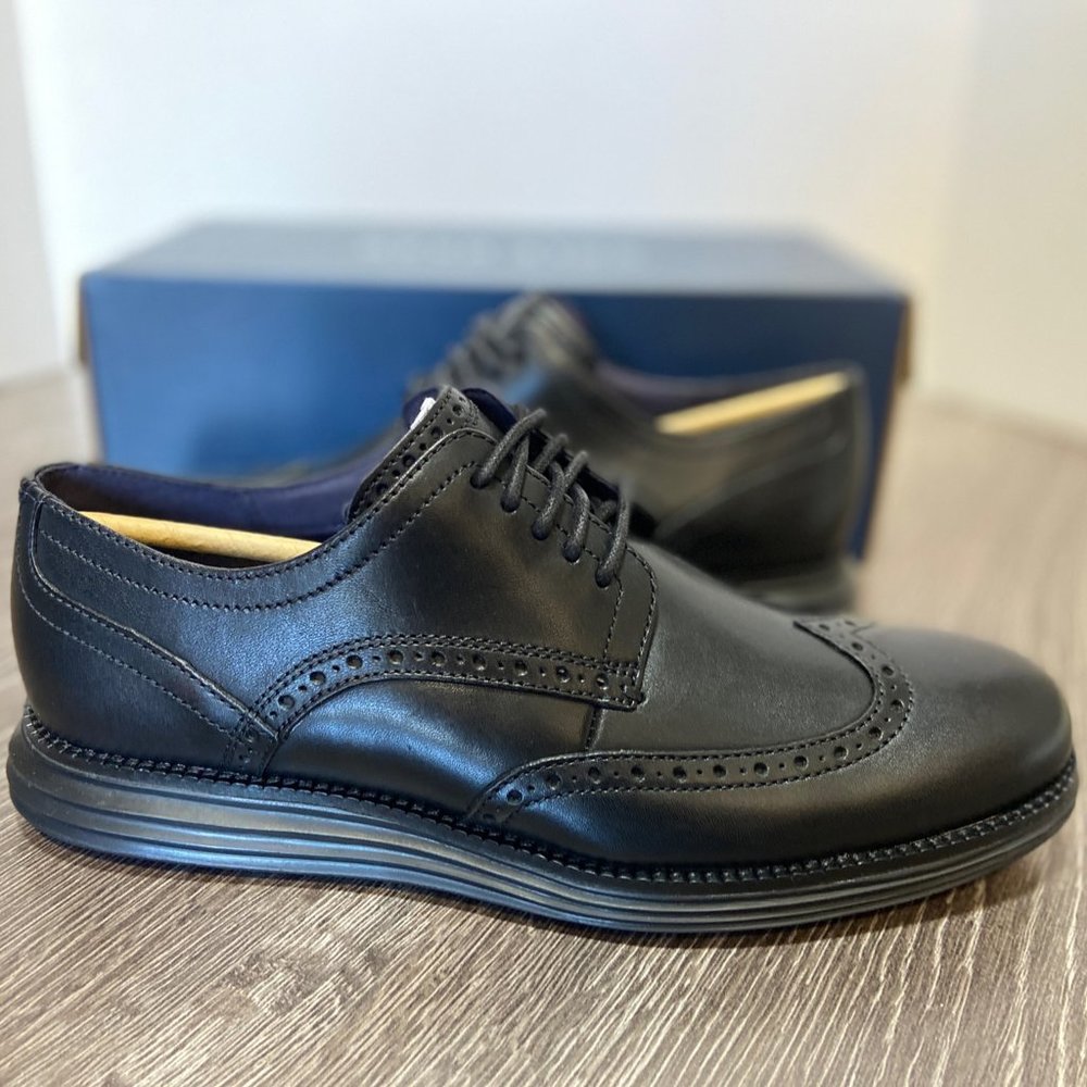 Cole Haan Men Original Grand Shortwing Oxford Shoes Black C27984 Choose Size NEW